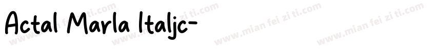 Actal Marla Italjc字体转换